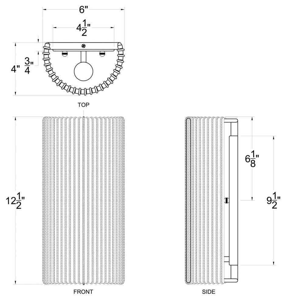 Varaluz 391W01 Jacobs Ladder 13" Tall Wall Sconce - French Gold