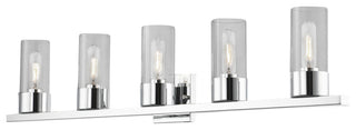 Carson 5 Light Polished Chrome Vanity Sconce