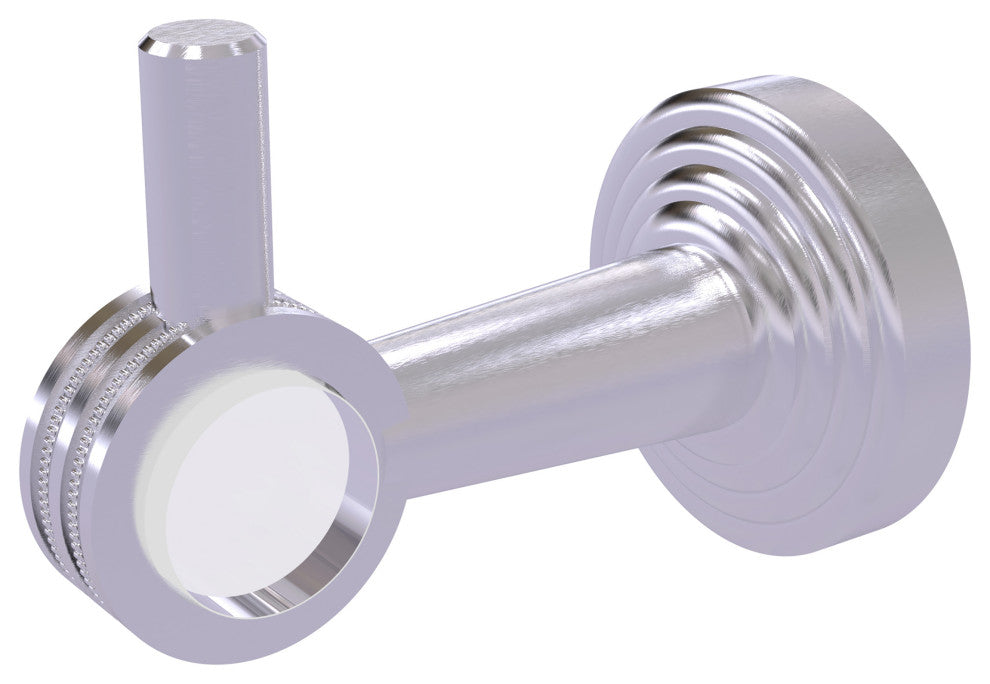 Pacific Beach Robe Hook with Dotted Accents, Satin Chrome