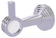 Pacific Beach Robe Hook with Dotted Accents, Satin Chrome