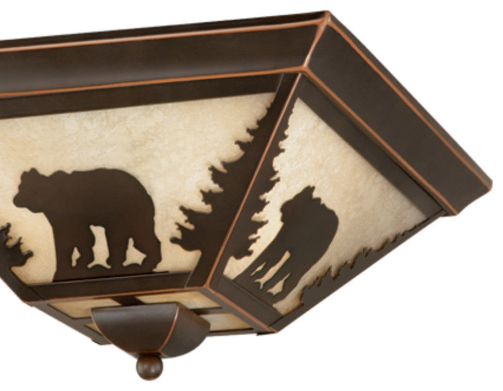Bozeman 14" Flush Mount Ceiling Light Burnished Bronze