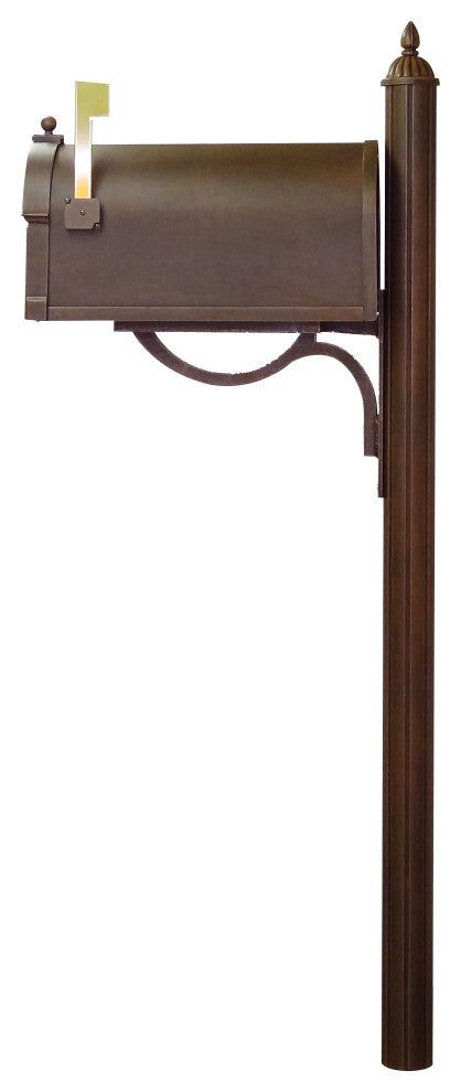 Berkshire Curbside Mailbox with Richland Mailbox Post