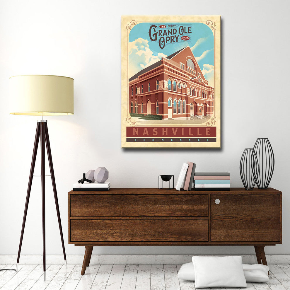 Canvas Art 'Grand Ole Opry - Nashville' by Dorothea Taylor, 16x12