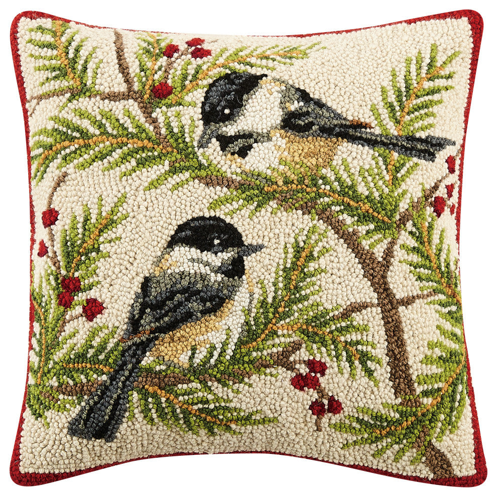 Chickadees Hook Pillow