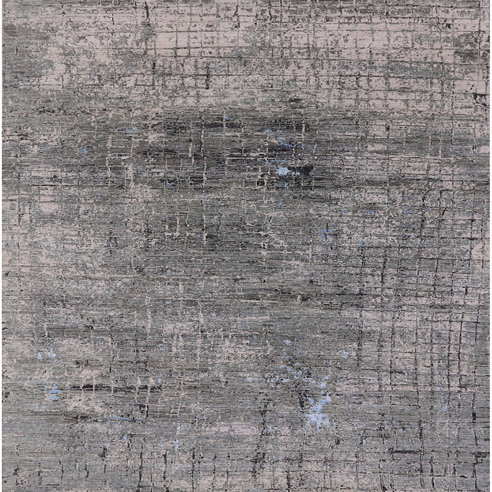 Ahgly Company Indoor Square Mid-Century Modern Area Rugs, 7' Square