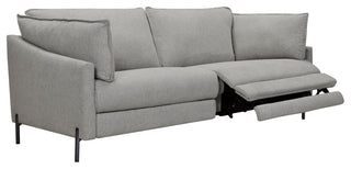 Juliett 80" Modern Power Reclining Sofa, Gray Pebble