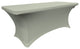 LA Linen Rectangular Spandex Table Cover, Light Gray, 96"x30"x30"