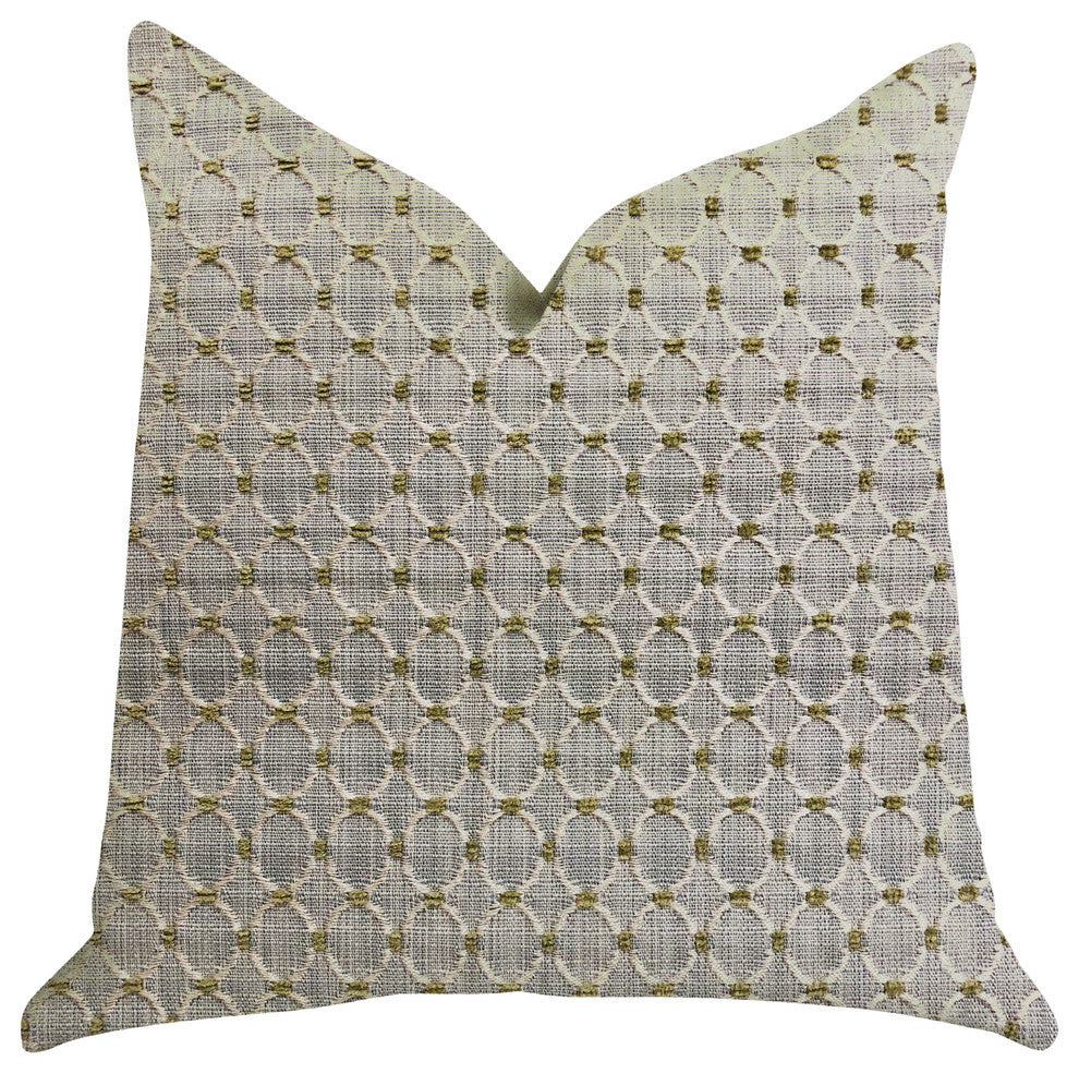 Circular Ringed Luxury Throw Pillow, 22"x22"