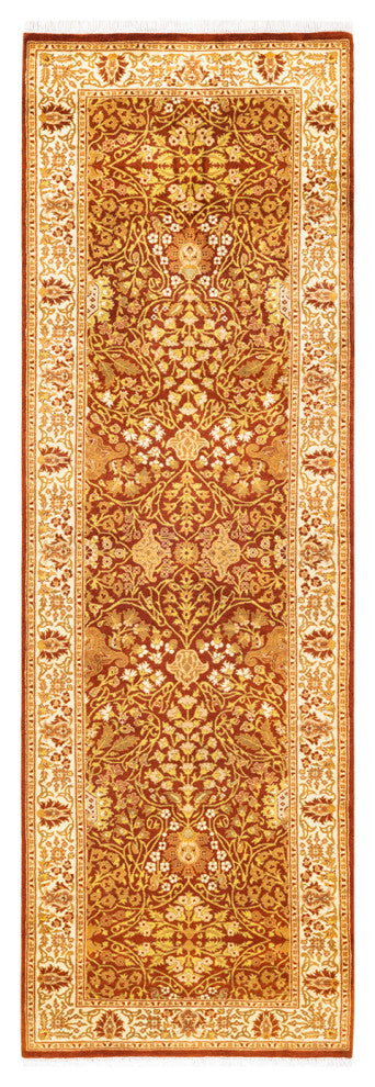 Mogul, One-of-a-Kind Hand-Knotted Area Rug Orange, 2'7"x8'3"