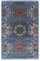 Mamluk Geometric Hand-Knotted Wool Rug 4' 0" X 6' 3" - Q15897