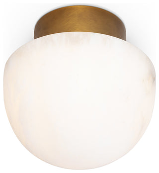 Regina Andrew Parker Alabaster Flush Mount/Natural Brass