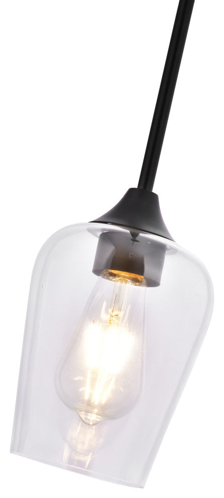 Lazzur Montauban 1 Light 5" Matte Black Pendant
