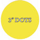 VWAQ 20 Polka Dot Wall Decals, 3" Peel and Stick, Yellow