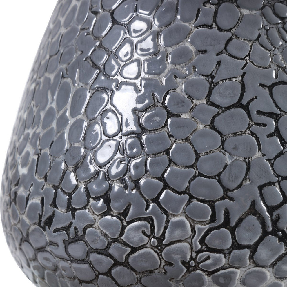 Uttermost Pebbles Metallic Gray Table Lamp 28445-1