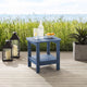 Inspired Home Daylan Outdoor Table, Weather Resistant, Chocolate