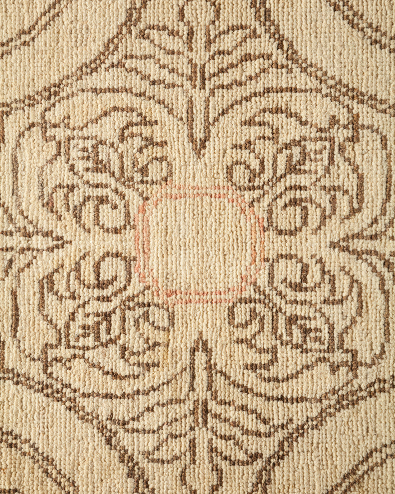 Eclectic, One-of-a-Kind Hand-Knotted Area Rug Ivory, 7'9"x10'5"