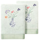 Linum Home Textiles 100% Turkish Cotton STELLA 2PC Embellished Hand Towel Set