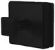 Primo Collection Glass Mounted Robe Hook, Matte Black