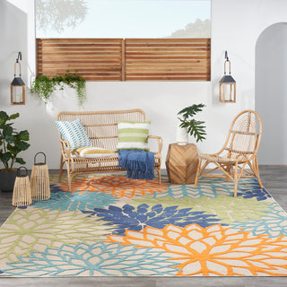 Nourison Aloha 10' x 14' Multicolor Tropical Area Rug