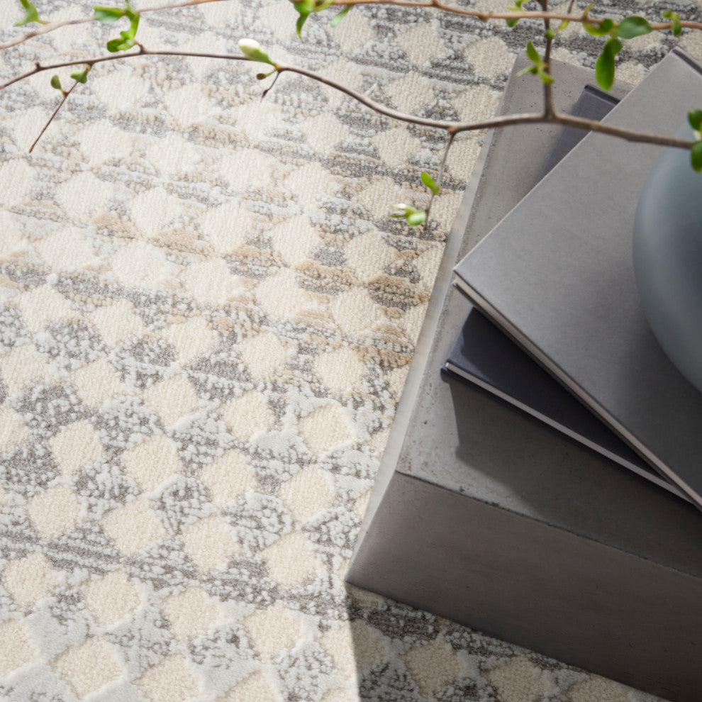 Calvin Klein CK950 Rush 8' x 10' Ivory Multicolor Modern Indoor Area Rug