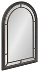 Audubon Framed Arch Mirror, Black 24x36