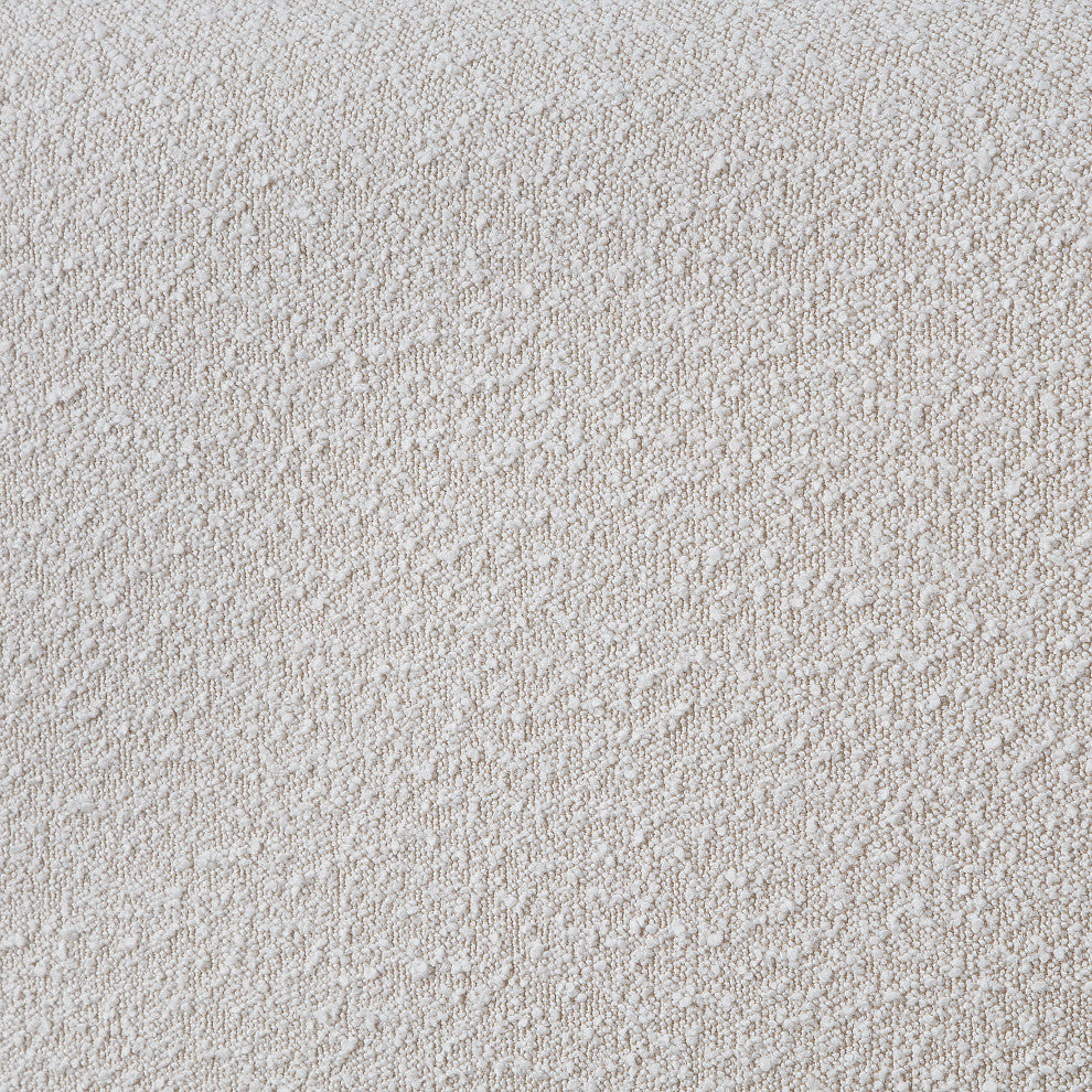 Nash Boucle Fabric Upholstered Bed, Cream, Queen