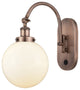Innovations 918-1W-AC-G201-8 1-Light Sconce, Antique Copper