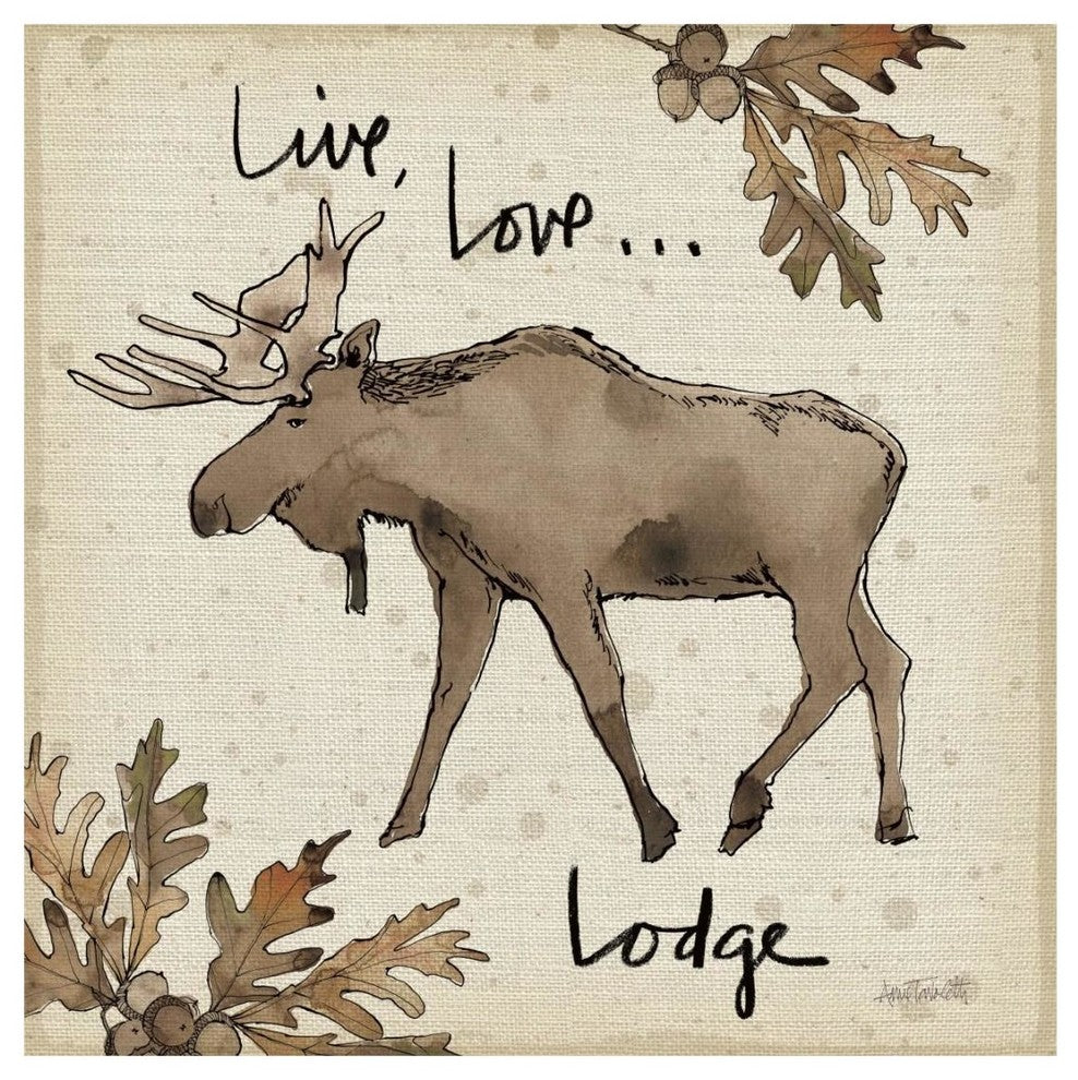 "Lodge Life IV" Digital Paper Print by Anne Tavoletti, 20"x20"