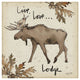 "Lodge Life IV" Digital Paper Print by Anne Tavoletti, 20"x20"