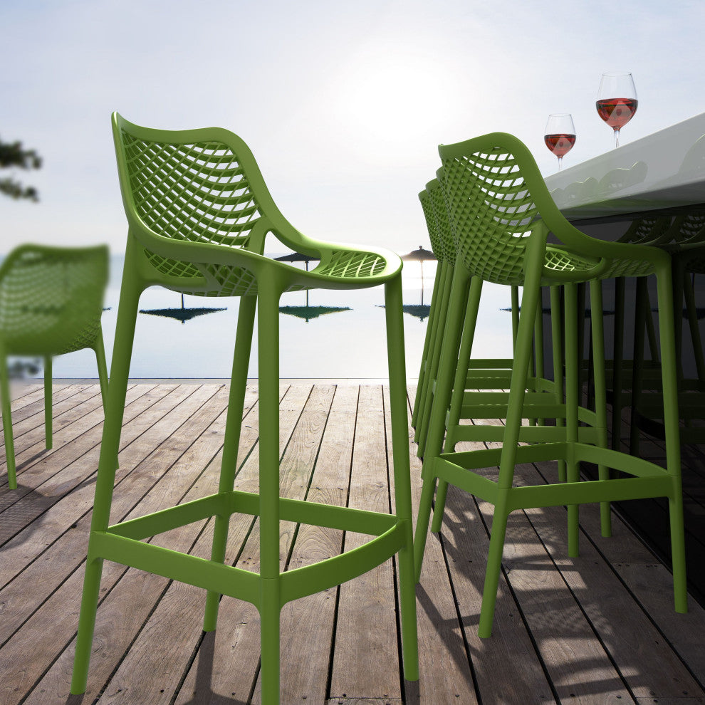 Compamia Air Bar Stools, Set of 2, Tropical Green