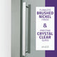 ANZZI Stellar 76" H Frameless Sliding Shower Door, Brushed Nickel, 60" W