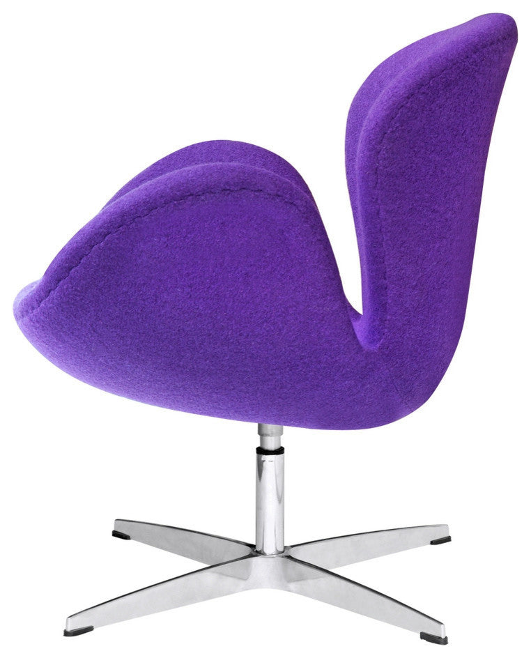 Modern Classics Swan Chair Fabric, Purple