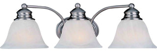 Maxim Lighting Malaga 3-Light Bath Vanity Satin Nickel - 2688MRSN
