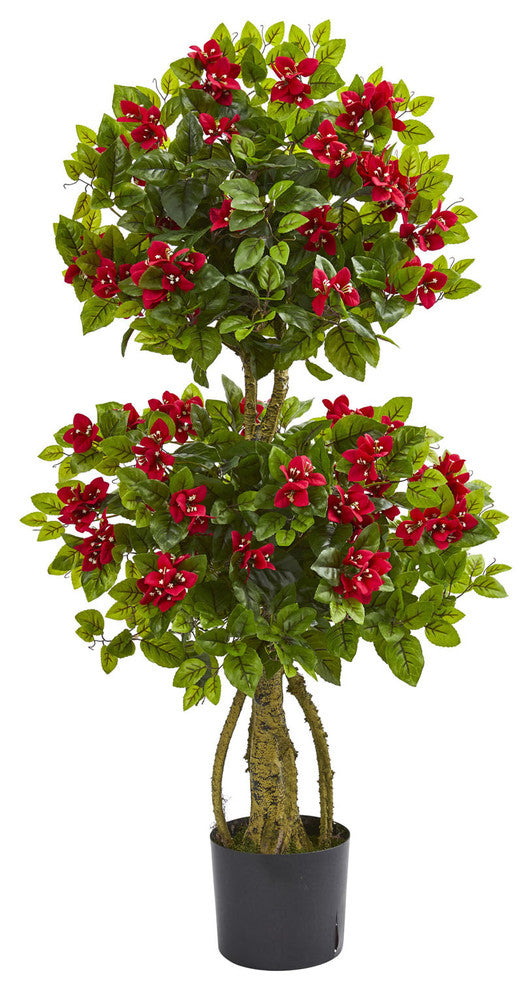 4' Double Bougainvillea Artificial Topiary Tree