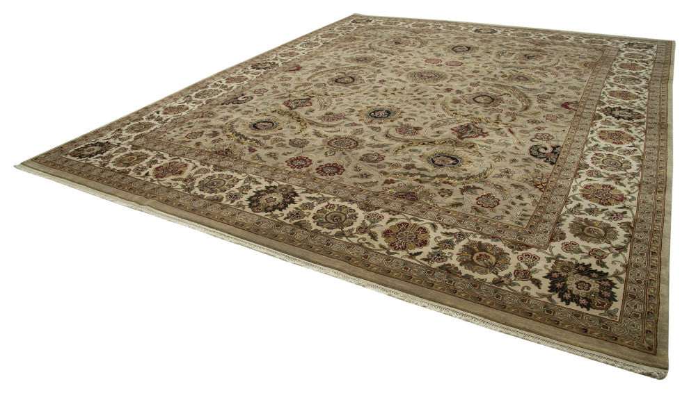 Rug N Carpet - Handmade Oriental 12' 3" x 15' 2" Large Oushak Area Rug