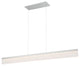 WAC Lighting Level 48in LED Linear Chandelier in Brushed Aluminum