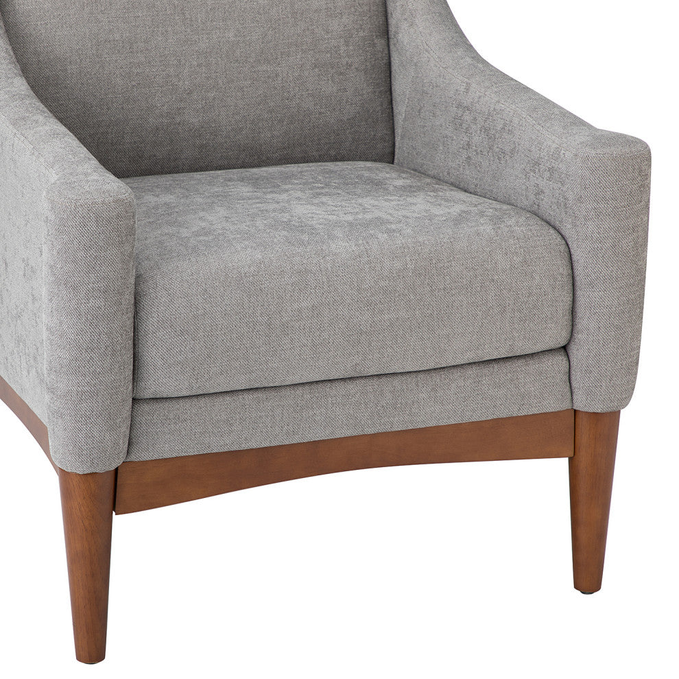 34.2" Comfy Living Room Armchair With Sloped Arms, Gray
