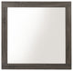 Benzara BM232991 Rectangular Mirror With Natural Wood Grain Details, Gray