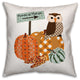 Pumpkin Patch Owl 16x16 Spun Poly Pillow
