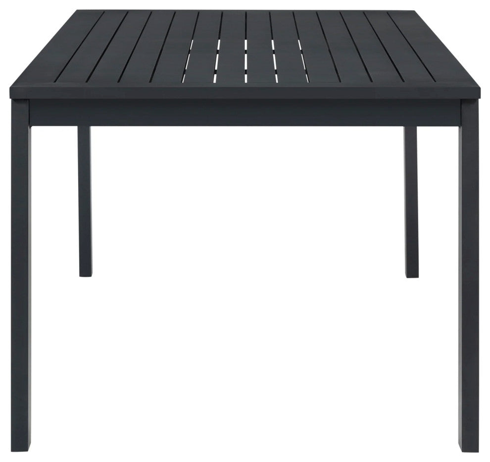Sardinia Outdoor Aluminum Dining Table - Black