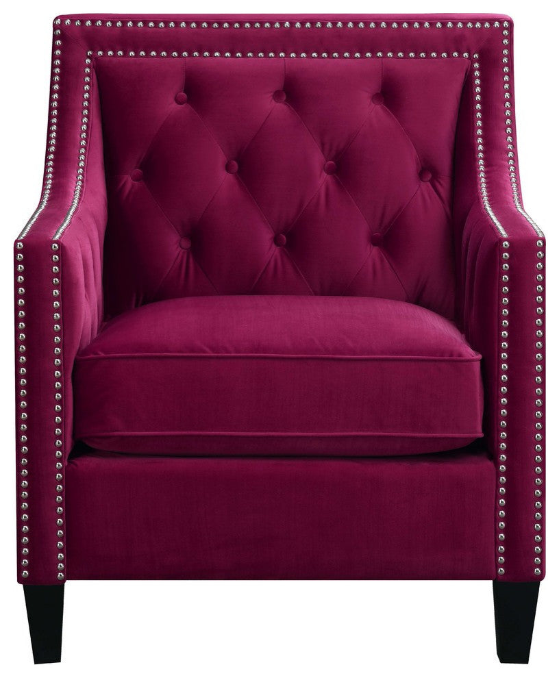 Teagan Accent Chair, Red