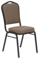 NPS 9300 Fabric Stack Chair, Natural Taupe Seat/Black Sandtex Frame