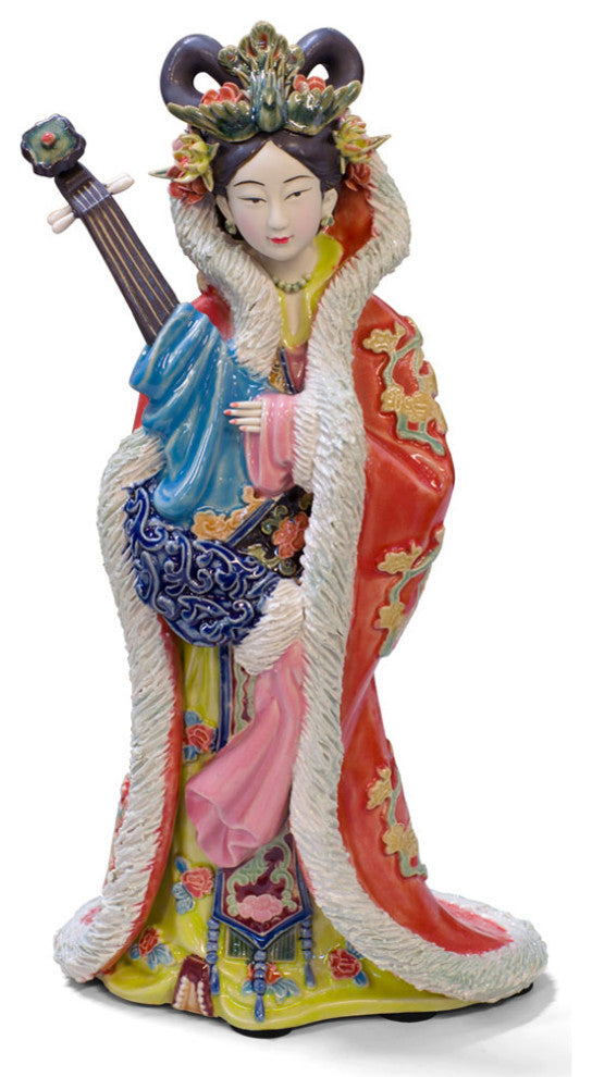 Chinese Porcelain Figurine, Lady Zhao Jun