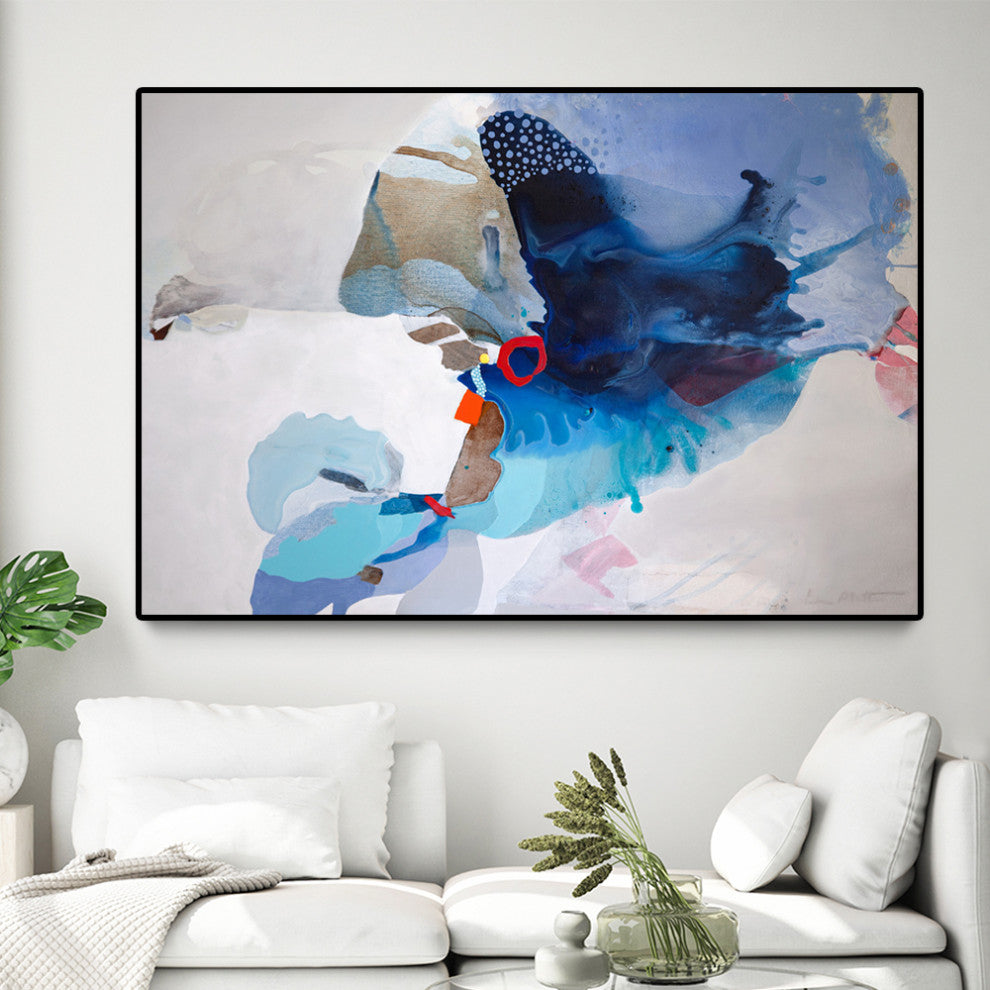 "Ocean Tides" Oversized Framed Canvas, 40" x 60"