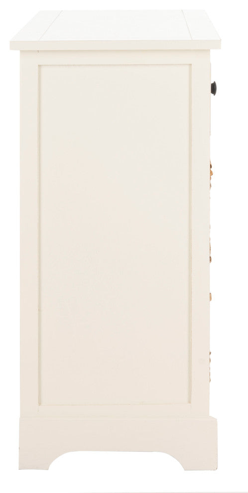 Safavieh Herman Storage Unit, Distressed Cream