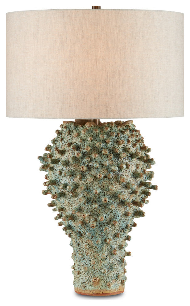 Sea Urchin Green Table Lamp