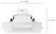 9 watt LED Direct Wire Downlight - 6 inch - 5000K - 120 volt - Dimmable - Square