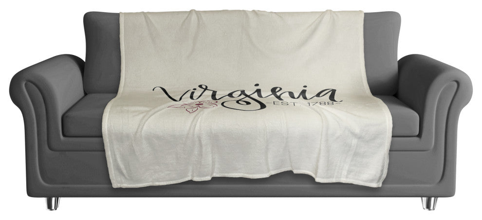 Virginia Established 50x60 Coral Fleece Blanket