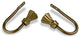 Pasha Curtain Holdback Pair, Antique Brass