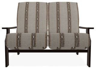 St. Catherine Deep Seat Outdoor Loveseat, Guru Walnut/Kona